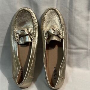 Sperry Women's Metallic Gold Loafers